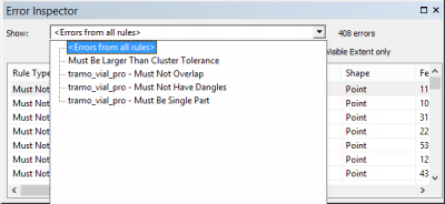 Using Topology To Fix Errors On A Map In ArcGIS