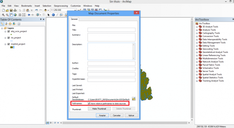 Saving And Exporting ArcGIS Data