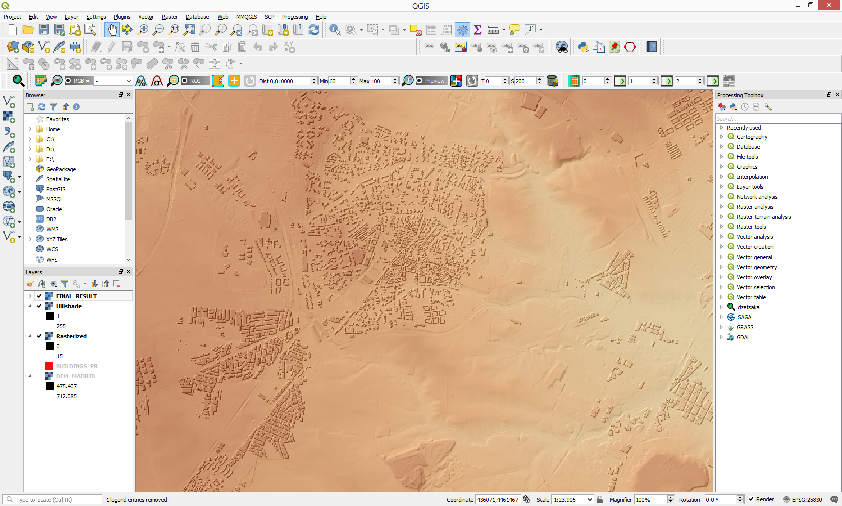 Incorporate Vector Data Into A Digital Elevation Model Using QGIS 3.0