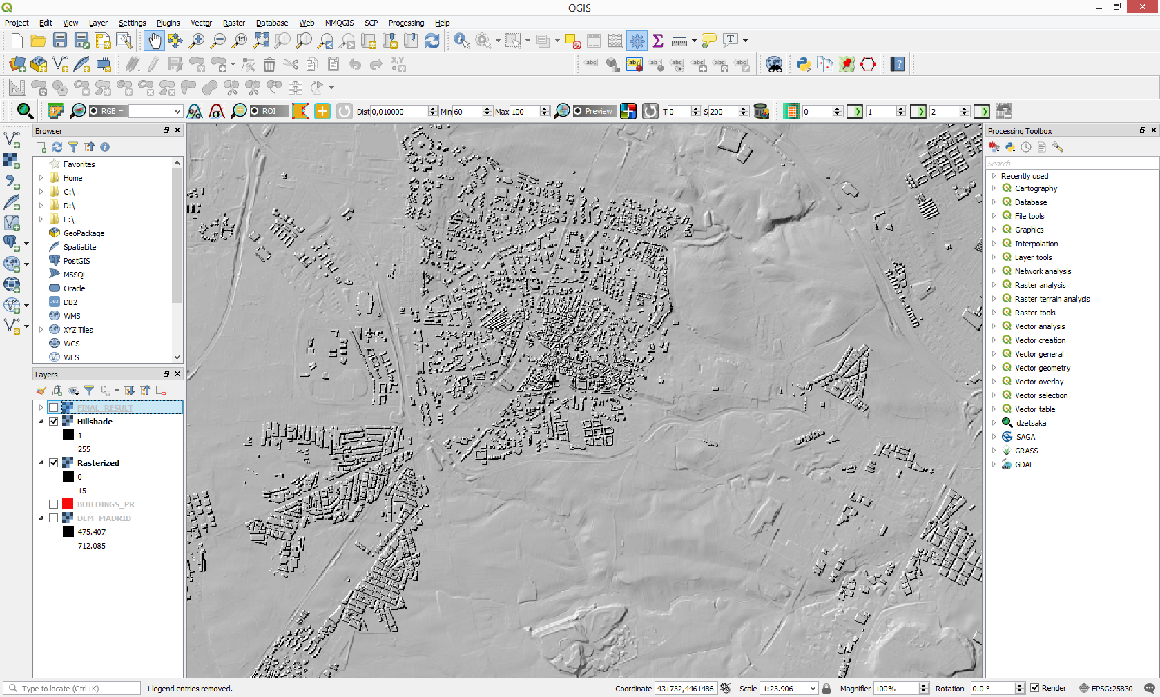 Incorporate Vector Data Into A Digital Elevation Model Using QGIS 3.0