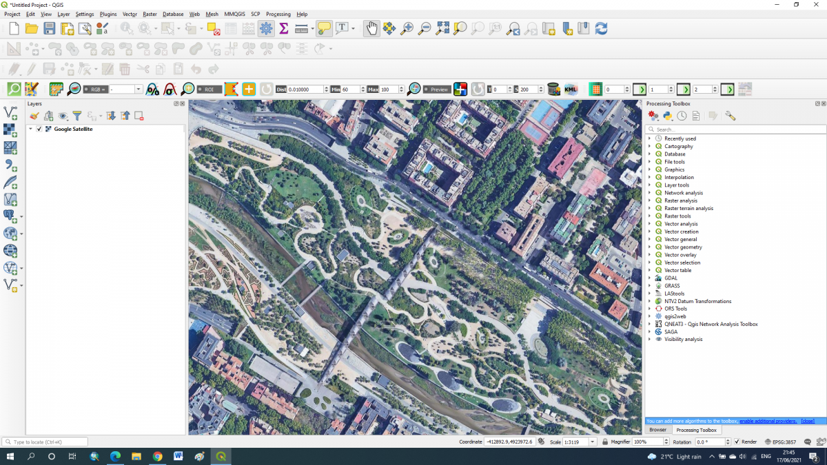 How to download Google Maps orthophoto data on your computer using QGIS ...