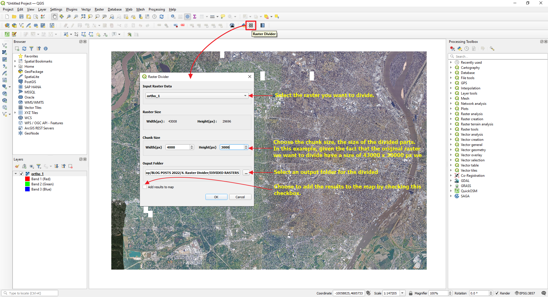 Easy Way To Manage Big Raster Layers In QGIS TYC GIS